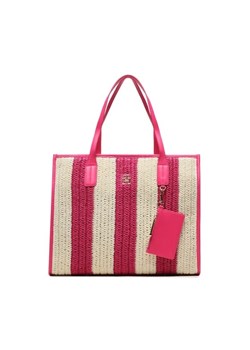 Tommy Hilfiger Torebka Th City Summer Tote Crochet AW0AW15128 Różowy ze sklepu MODIVO w kategorii Torby Shopper bag - zdjęcie 168451008