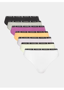 Calvin Klein Underwear Komplet 7 par stringów 000QD3992E Kolorowy ze sklepu MODIVO w kategorii Majtki damskie - zdjęcie 168452027