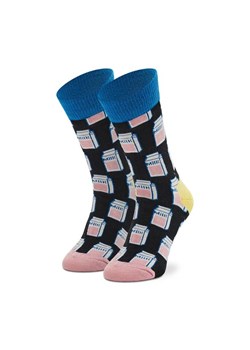 Happy Socks Skarpety Wysokie Dziecięce KMIL01-9300 Czarny ze sklepu MODIVO w kategorii Skarpetki dziecięce - zdjęcie 168452047