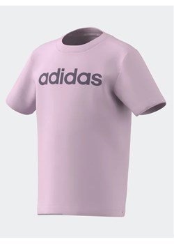 adidas T-Shirt Essentials Lineage T-Shirt IJ6380 Różowy Regular Fit ze sklepu MODIVO w kategorii Bluzki dziewczęce - zdjęcie 168453268