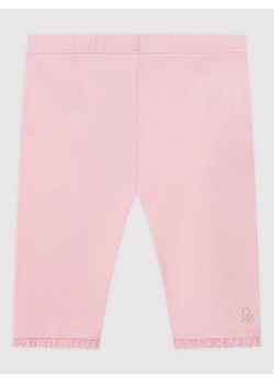 United Colors Of Benetton Legginsy 3MT1I0820 Różowy Slim Fit ze sklepu MODIVO w kategorii Spodnie dziewczęce - zdjęcie 168455169