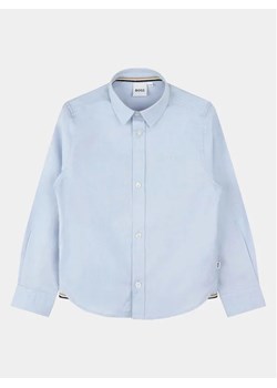 Boss Koszula J25Q01 S Niebieski Regular Fit ze sklepu MODIVO w kategorii Koszule chłopięce - zdjęcie 168455455