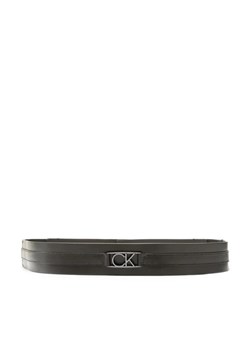 Calvin Klein Pasek na talię Re-Lock 4Cm Belt K60K610500 Czarny ze sklepu MODIVO w kategorii Paski damskie - zdjęcie 168457408