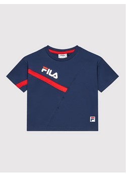 Fila T-Shirt Zenica Wide FAK0088 Granatowy Regular Fit ze sklepu MODIVO w kategorii Bluzki dziewczęce - zdjęcie 168457976