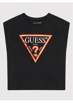 Guess T-Shirt J81I15 J1311 Czarny Regular Fit ze sklepu MODIVO w kategorii Bluzki dziewczęce - zdjęcie 168460628