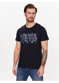 Guess T-Shirt M3GI15 K8FQ4 Granatowy Regular Fit ze sklepu MODIVO w kategorii T-shirty męskie - zdjęcie 168460957