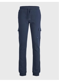 Jack&Jones Junior Spodnie materiałowe 12230606 Granatowy Slim Fit ze sklepu MODIVO w kategorii Spodnie chłopięce - zdjęcie 168461185
