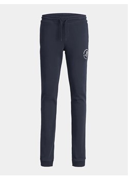Jack&Jones Junior Spodnie dresowe Gordon 12249965 Granatowy Slim Fit ze sklepu MODIVO w kategorii Spodnie chłopięce - zdjęcie 168462016