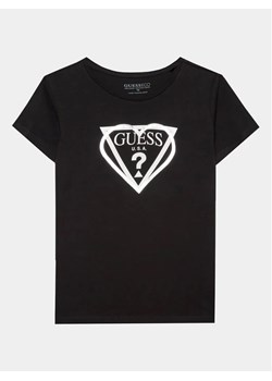 Guess T-Shirt J3YI02 K6YW4 Czarny Regular Fit ze sklepu MODIVO w kategorii Bluzki dziewczęce - zdjęcie 168466088