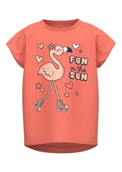 NAME IT T-Shirt 13215037 Pomarańczowy Loose Fit ze sklepu MODIVO w kategorii Bluzki dziewczęce - zdjęcie 168466639