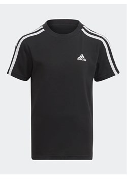 adidas T-Shirt Essentials 3-Stripes Cotton T-Shirt IC9135 Czarny Regular Fit ze sklepu MODIVO w kategorii T-shirty chłopięce - zdjęcie 168468425
