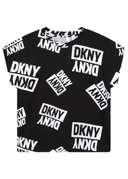 DKNY T-Shirt D35S27 S Czarny Regular Fit ze sklepu MODIVO w kategorii Bluzki dziewczęce - zdjęcie 168469985