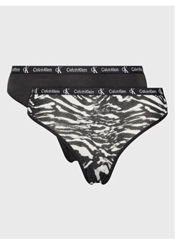 Calvin Klein Underwear Komplet 2 par fig klasycznych 000QD3991E Czarny ze sklepu MODIVO w kategorii Majtki damskie - zdjęcie 168471068