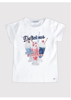Mayoral T-Shirt 3003 Biały Regular Fit ze sklepu MODIVO w kategorii Bluzki dziewczęce - zdjęcie 168472079