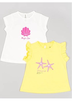 Zippy Komplet 2 t-shirtów ZBGAP0303 23014 Kolorowy Regular Fit ze sklepu MODIVO w kategorii Bluzki dziewczęce - zdjęcie 168472776