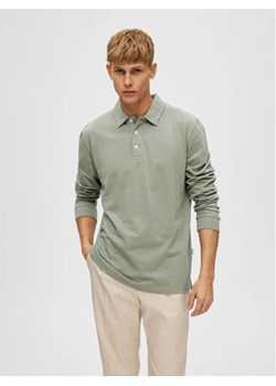 Selected Homme Polo 16088553 Zielony Regular Fit ze sklepu MODIVO w kategorii T-shirty męskie - zdjęcie 168473035