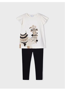 Mayoral Komplet t-shirt i legginsy 3779 Czarny ze sklepu MODIVO w kategorii Komplety dziewczęce - zdjęcie 168474477