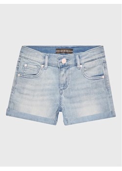 Guess Szorty jeansowe J3GD15 D4CA0 Niebieski Regular Fit ze sklepu MODIVO w kategorii Spodenki dziewczęce - zdjęcie 168474617