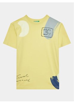 United Colors Of Benetton T-Shirt 3096C10BR Żółty Regular Fit ze sklepu MODIVO w kategorii T-shirty chłopięce - zdjęcie 168474627