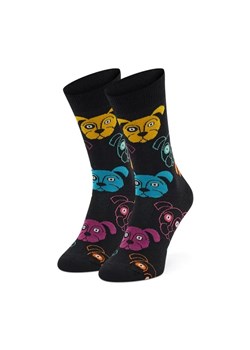 Happy Socks Skarpety wysokie unisex DOG01-9050 Czarny ze sklepu MODIVO w kategorii Skarpetki damskie - zdjęcie 168474869
