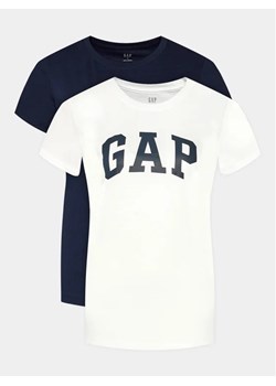 Gap Komplet 2 t-shirtów 548683-00 Granatowy Regular Fit ze sklepu MODIVO w kategorii Bluzki damskie - zdjęcie 168477219