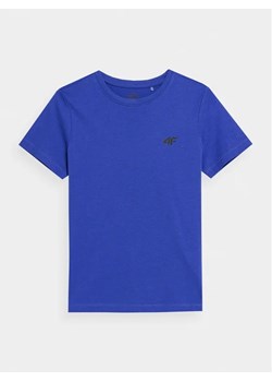 4F T-Shirt 4FJAW23TTSHM0795 Niebieski Regular Fit ze sklepu MODIVO w kategorii T-shirty chłopięce - zdjęcie 168477258