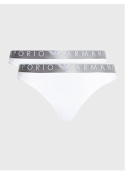 Emporio Armani Underwear Komplet 2 par stringów 163333 3R235 00010 Biały ze sklepu MODIVO w kategorii Majtki damskie - zdjęcie 168479166