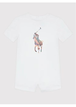 Polo Ralph Lauren Romper 320870790002 Biały Regular Fit ze sklepu MODIVO w kategorii Koszulki niemowlęce - zdjęcie 168480355