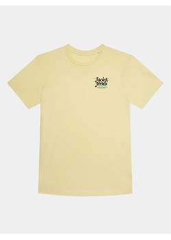 Jack&Jones Junior T-Shirt 12239432 Żółty Standard Fit ze sklepu MODIVO w kategorii T-shirty chłopięce - zdjęcie 168480817