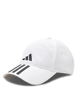 adidas Czapka z daszkiem 3-Stripes AEROREADY Running Training Baseball Cap HT2043 Biały ze sklepu MODIVO w kategorii Czapki z daszkiem męskie - zdjęcie 168484316