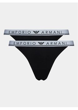 Emporio Armani Underwear Komplet 2 par stringów 164522 3F227 00020 Czarny ze sklepu MODIVO w kategorii Majtki damskie - zdjęcie 168484699
