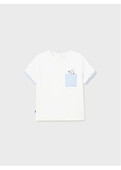 Mayoral T-Shirt 1018 Biały Regular Fit ze sklepu MODIVO w kategorii Koszulki niemowlęce - zdjęcie 168486606