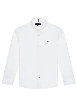 Tommy Hilfiger Koszula Solid Poplin KB0KB06965 D Biały Slim Fit ze sklepu MODIVO w kategorii Koszule chłopięce - zdjęcie 168489229