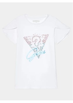 Guess T-Shirt J4GI02 K6YW4 Biały Regular Fit ze sklepu MODIVO w kategorii Bluzki dziewczęce - zdjęcie 168489565