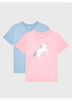 Cotton On Kids Komplet 2 t-shirtów 762505 Kolorowy Regular Fit ze sklepu MODIVO w kategorii Bluzki dziewczęce - zdjęcie 168492627