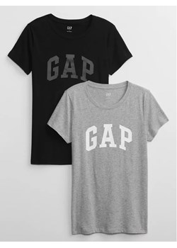 Gap Komplet 2 t-shirtów 548683-05 Szary Regular Fit ze sklepu MODIVO w kategorii Bluzki damskie - zdjęcie 168493675