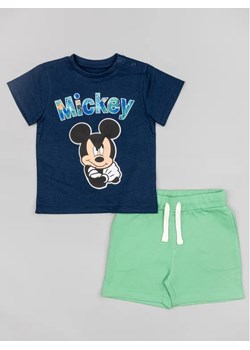 Zippy Komplet t-shirt i spodenki Myszka Miki ZBBAP0602 23001 Granatowy Regular Fit ze sklepu MODIVO w kategorii Komplety niemowlęce - zdjęcie 168493708