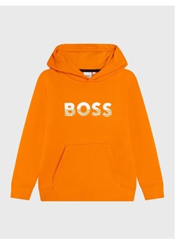 Boss Bluza J25M52 D Pomarańczowy Regular Fit ze sklepu MODIVO w kategorii Bluzy chłopięce - zdjęcie 168493875