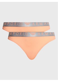 Emporio Armani Underwear Komplet 2 par stringów 163333 3R235 02662 Pomarańczowy ze sklepu MODIVO w kategorii Majtki damskie - zdjęcie 168494465
