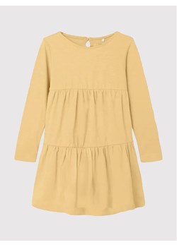 NAME IT Sukienka codzienna 13204676 Żółty Regular Fit ze sklepu MODIVO w kategorii Sukienki dziewczęce - zdjęcie 168494866