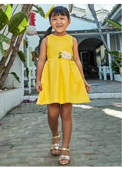 Mayoral Sukienka elegancka 3914 Żółty ze sklepu MODIVO w kategorii Sukienki dziewczęce - zdjęcie 168494937
