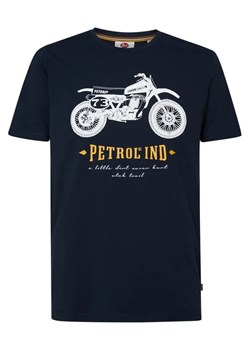 Petrol Industries T-Shirt M-1030-TSR707 Niebieski Regular Fit ze sklepu MODIVO w kategorii T-shirty męskie - zdjęcie 168495429