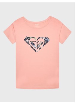 Roxy T-Shirt Day and Night ERGZT03903 Różowy Regular Fit ze sklepu MODIVO w kategorii Bluzki dziewczęce - zdjęcie 168496846