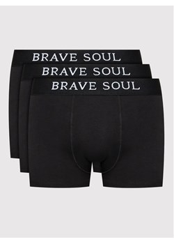 Brave Soul Komplet 3 par bokserek MBX-451LUKED Czarny ze sklepu MODIVO w kategorii Majtki męskie - zdjęcie 168497859