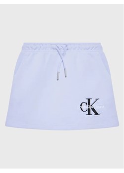 Calvin Klein Jeans Spódnica Monogram Off Placed IG0IG01578 Fioletowy Regular Fit ze sklepu MODIVO w kategorii Spódnice dziewczęce - zdjęcie 168498995