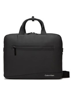 Calvin Klein Torba na laptopa Rubberized Conv Laptop Bag K50K511712 Czarny ze sklepu MODIVO w kategorii Torby na laptopa - zdjęcie 168499126