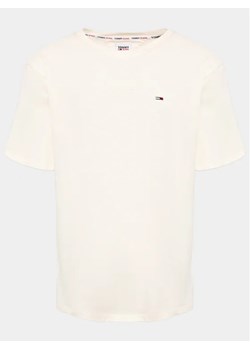 Tommy Jeans T-Shirt DM0DM16422 Écru Classic Fit ze sklepu MODIVO w kategorii T-shirty męskie - zdjęcie 168499418
