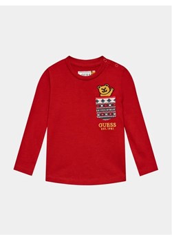 Guess Bluzka I3BI04 I3Z13 Czerwony Regular Fit ze sklepu MODIVO w kategorii T-shirty chłopięce - zdjęcie 168500577