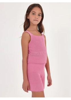 Mayoral Komplet top i szorty materiałowe 6243 Różowy Regular Fit ze sklepu MODIVO w kategorii Komplety dziewczęce - zdjęcie 168502918