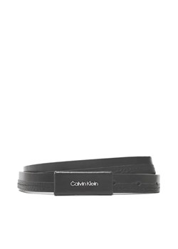 Calvin Klein Pasek Damski Daily Dressed Plaque 2cm Belt K60K610499 Czarny ze sklepu MODIVO w kategorii Paski damskie - zdjęcie 168503268